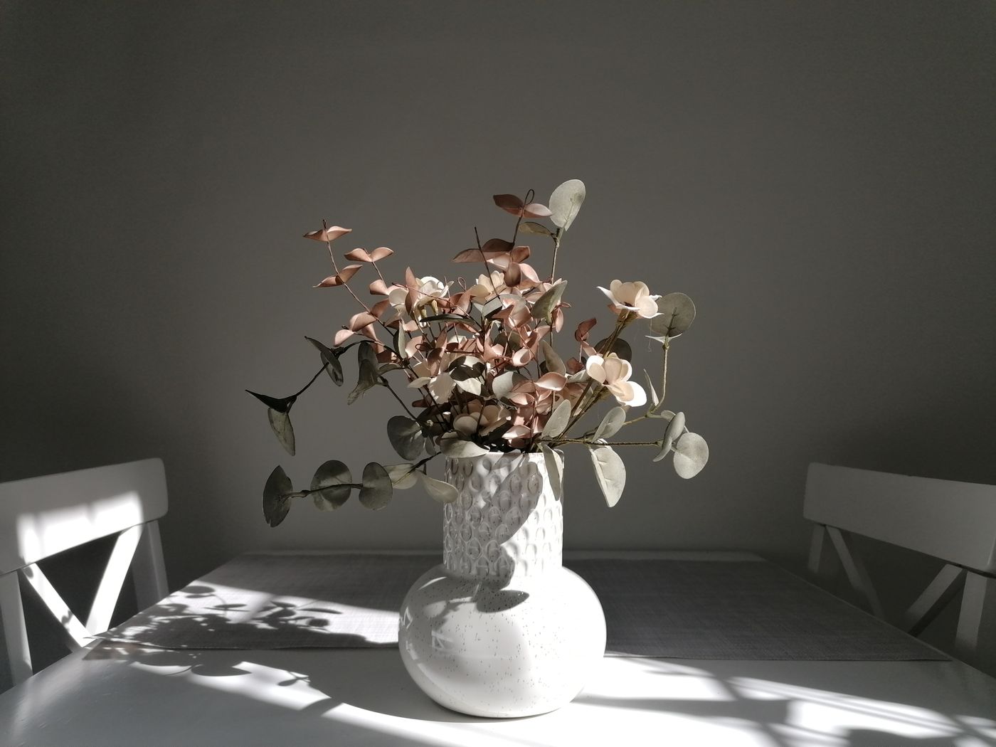 植物と自然光を写した静物